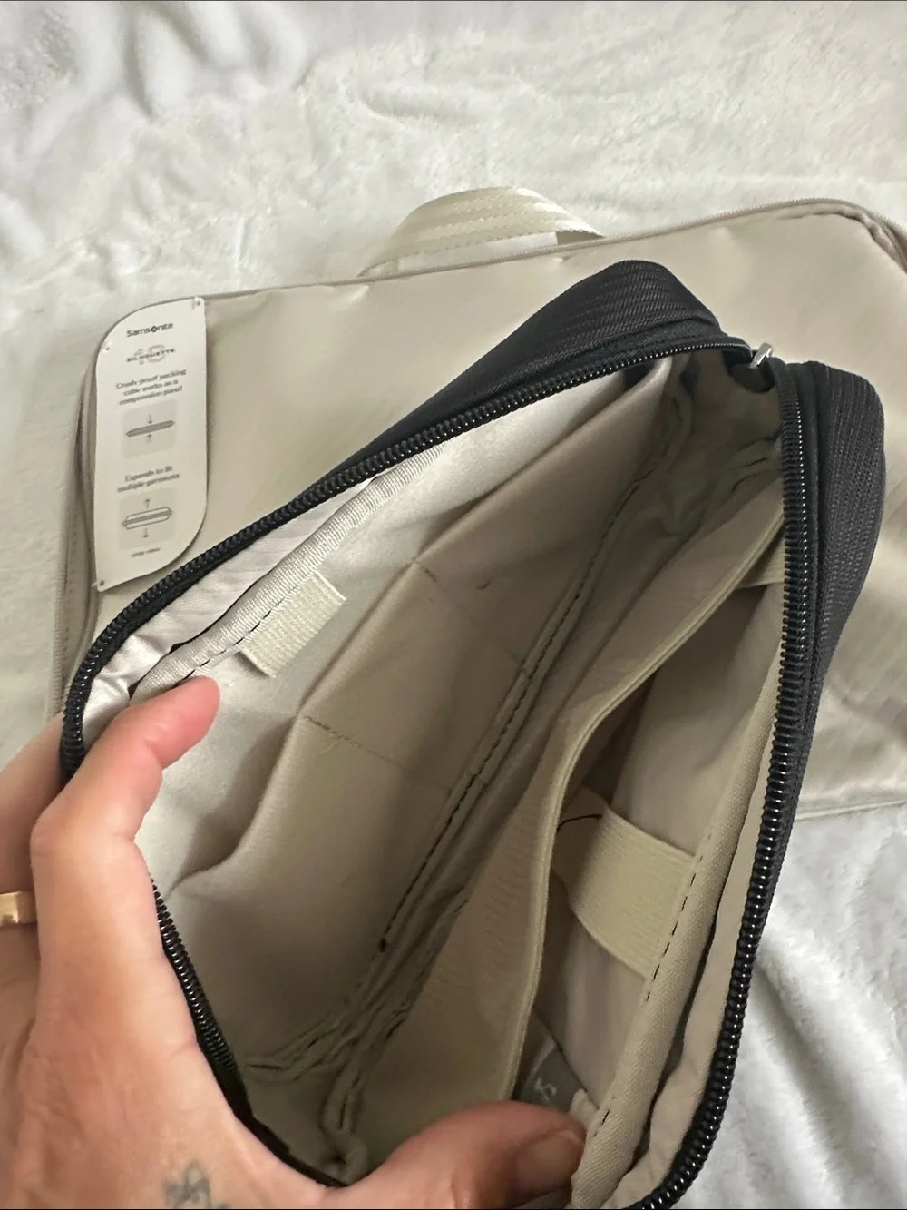 Samsonite Black & Light Gray Laptop Organizer Set